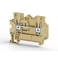 304 399, Клеммник на DIN-рейку 4мм.кв., 2 ряда перем., (бежевый), AVK 4R | код 0.0.0.3.04399 | KLEMSAN