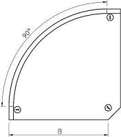 Крышка угловой секции 90 град. 150мм | код 7130538 | OBO Bettermann
