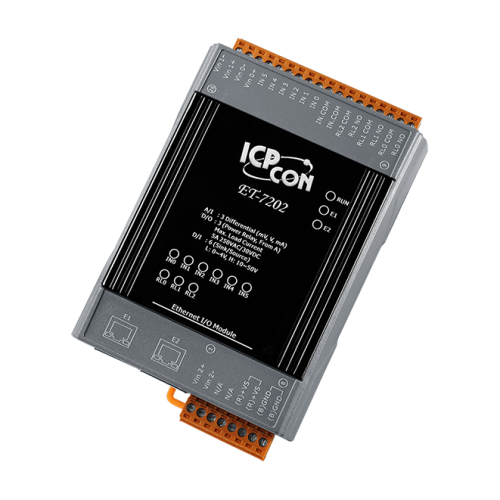 ET-7202 CR Ethernet I/O Module with 2-port Ethernet Switch, with 3-ch AI, 6-ch DI, 3-ch Relay (RoHS) | код 00-06099161 | ICP DAS ET-7202 CR Ethernet I/O Module with 2-port Ethernet Switch, with 3-ch AI, 6-ch DI, 3-ch Relay (RoHS) | код 00-06099161 | ICP DAS