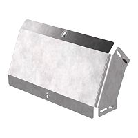 Угол вертикальный внешний 45 градусов с крышкой Стандарт 400х100 Промрукав | код PR16.0576 | ПРОМРУКАВ