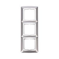 DEA Рамка 3-я горизонтальная Серебряный металлик KRANZ | код KR-78-0287 | KRANZ