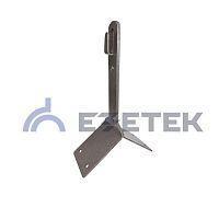 Держатель проводника круглого 8-10 мм для конька, высота 110 мм, оцинкованная сталь | код 91107 | ЕЗЕТЕК