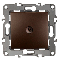 TV-розетка, 45х45, бронза | код LAN-EC45x45-TV-BRZ | LANMASTER