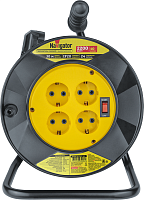 Удлинитель на катушке 4х30м с заземл. 93 908 NPE-R-04-30-E-3х1 | код 93908 | NAVIGATOR