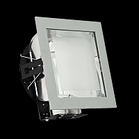 Светильник Presto 3-2x18/26W G24q-2/3 без ПРА квадратный серебристый матовый рассеиватель IP20 | код 30081 | Vivo Luce!