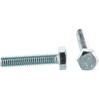 Болт ГОСТ 7798-70 М6х12 шестигранная голова полная резьба класс прочности 8.8 покрытие цинк | код A02000601233005 | РФ