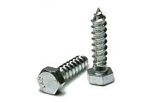 Шуруп DIN571 8х60 сантехнический, шестигранная головка (2шт) | код. 31636-2 | FIT