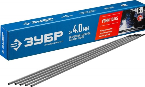 Электроды Зубр Профессионал D4мм L450мм 5000гр (40025-4.0) | код 1889489 | ЗУБР