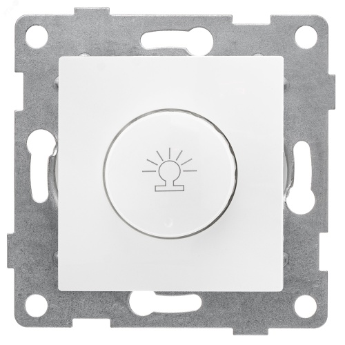 Bravo диммер, 500 W, с накладкой и воротком, скрытая установка. белый. | код С10Д6-001 | GUSI ELECTRIC Bravo диммер, 500 W, с накладкой и воротком, скрытая установка. белый. | код С10Д6-001 | GUSI ELECTRIC
