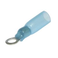Наконечник кольцевой изолированный RUICHI RV2-4 HST, 19 А, 16-14 AWG, синий, латунь луженая | код 108147 | Ruichi