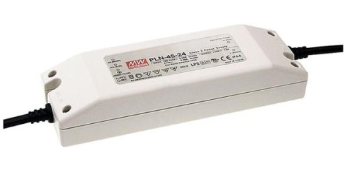 Источник питания AC-DC, 45Вт, IP64, вход 90…264В AC, 47…63Гц , ККМ, выход 36В рег. 32,5...39В/1,25A, рег. 3...-25%, изоляция 3750В AC, в кожухе 181х61,5х35мм, -30…+50С | код PLN-45-36 | MeanWell