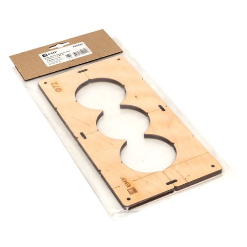 Шаблон для подрозетников c 3 отв, диам, 72 мм Expert | код sh-d72-3 | EKF фото 3 Шаблон для подрозетников c 3 отв, диам, 72 мм Expert | код sh-d72-3 | EKF фото 3