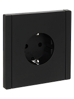 FORTE&PIANO Роз. с з/к без з/ш в/к 16А FP116 чер. IEK | код FP-R11-16-K02 | IEK