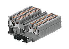 TP1.5-4-BK Клемма на DIN-рейку 1.5 мм2 Push-in 4 конт. проходн. черн., шт | код TP1.5-4-BK | SUPU