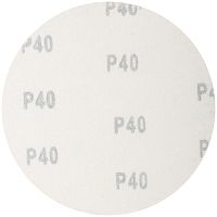 Круги шлифовальные сплошные (липучка), алюминий-оксидные, 125 мм, 5 шт Р 40 | код 39822М | FIT