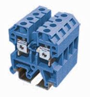 Клемма проходная винтовая TS-10 синяя (макс.сечение 10 кв.мм)(пакет 30шт) | код JUT2-10B | ELVERT