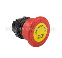 Головка для авар. кнопки Грибок Ф40мм красная с табл., фикс. и возврат поворотом | код BDEE | EMAS