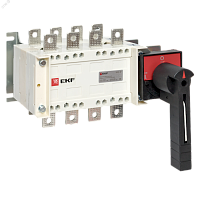 Рубильник-переключатель 160A 4P c рукояткой управления для прямой установки PowerSwitch EKF | код pscs-160-4 | EKF