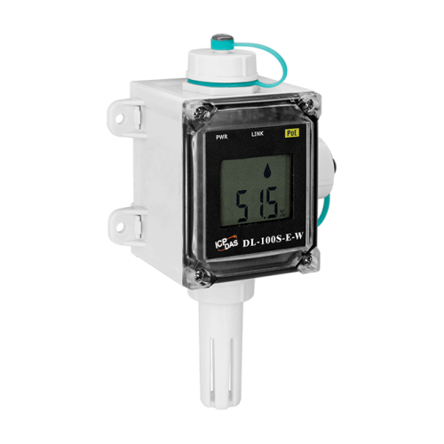 DL-100S-E-W CR IP66 Remote Temperature and Humidity Data Logger with LCD Display, Using Modbus TCP and MQTT Protocols (White Cover) (RoHS) | код 00-06134841 | ICP DAS