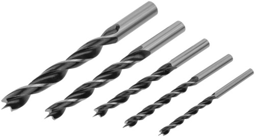 Набор сверл по дереву, ПВХ конверт, 5 шт(4-5-6-8-10 мм) | код 36105 | FIT фото 2