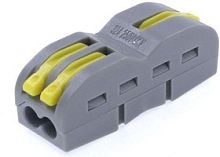 FD-12 Клемма проходная универ. строительно-монтажная с рычаж. 1-2-проводная 0.08-2.5мм2, шт | код FD-12 | SUPU