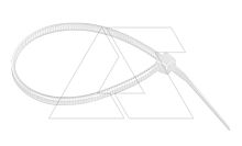 Кабельные стяжки 300х2,5, белые, 100 шт. | код D300C25 | RCCN