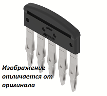 Перемычка для клемм, втычная, 5 полюсов, для Клеммасерий PQ, SQ и TQ SLPU3.5-5W | код 3828010500 | Elmex