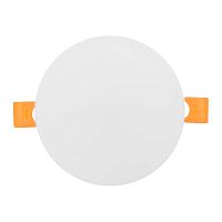 Светодиодный встраиваемый даунлайт безрамочный ДВО 1103 круглый 10Вт 6500K IP20 LUMA EKF | код DLL-1103-R-10-6500 | EKF