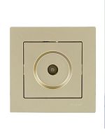 Розетка телевизионная проходная TV 1-м СП Vesna механизм титан LEZARD 742-3788-129