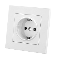 Розетка 2П+З 16А 250В белая Сенеж TDM | код SQ1816-0032 | TDM