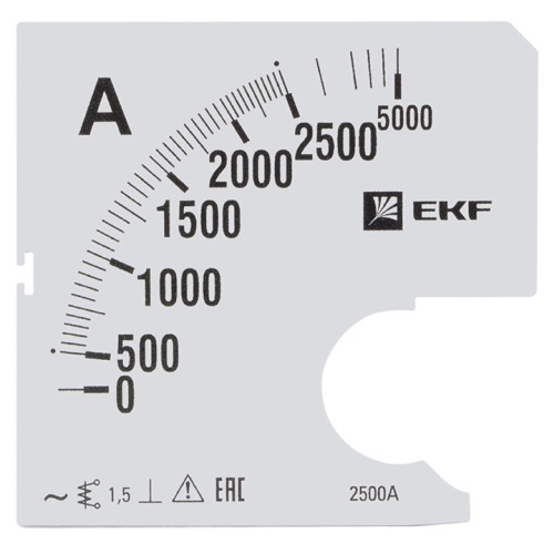 Шкала сменная для A961 2500/5А-1,5 PROxima | код s-a961-2500 | EKF