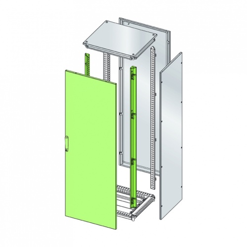 Дверь ENUX 1400х600мм (ВхШ) с 2 передними стойками, RAL7035, IP55 | код EUPO-060140 | ETA
