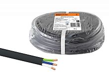 Кабель ВВГ-Пнг(А) -LS 3х1.5ок (N PE) -0.66 ГОСТ (бухта 20м) | код SQ0117-0043 | РЭМЗ ТМ