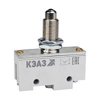 Микропереключатель МП-1105м/05 (толкатель-шарик-винт-фронт гайками)- КЭАЗ | код 347465 | КЭАЗ