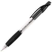 Ручка шариковая масляная автоматическая с грипом BRAUBERG Metropolis, ЧЕРНАЯ, узел 0,7 мм, линия письма 0,35 мм, 142133 | код 142133 | BRAUBERG