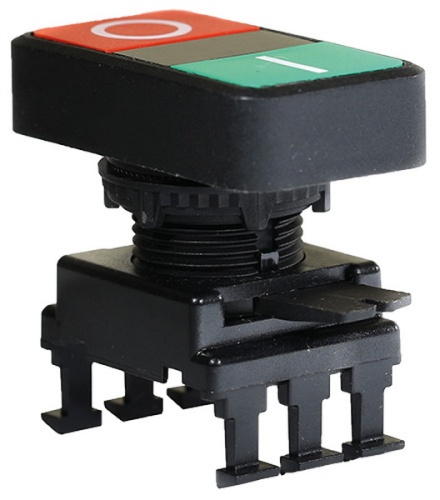 Кнопка сдвоенная on/off HD15G3 (черн.) | код 004770028 | ETI