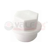 Заглушка резьбовая 25х3/4 (900/150) БЕЛАЯ | код. 10163025-PRO | Valfex