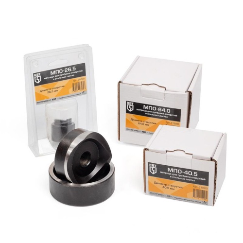 Перфоформа для пробивки круглых отверстий в стальном листе МПО-72,5 серия ПРОФИ | код 87935 | КВТ фото 3