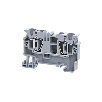 Клемма проходная пружинная OptiClip CX-6-I-41A-(0,2-6)-серый | код 289715 | КЭАЗ