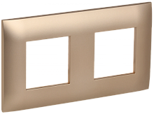 SKANDY Рамка 2-мест. SK-F02Sa песоч. IEK | код SK-M22-K98 | IEK