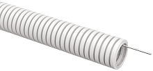 ELASTA Труба гофр. ПВХ d=40мм с зондом белая (15м) IEK | код ET-TG21-121-040-015-K01 | IEK