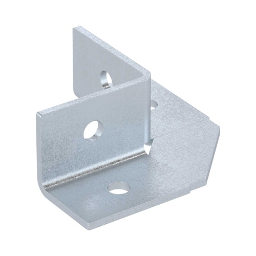 Уголок крепежный 90 градусов, двухлучевой, 4 отверстия, горячецинкованный | код BMD1501HDZ | DKC