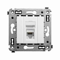 Розетка компьютерная 1-м СП Avanti "Белое облако" RJ45 кат.6 | код 4400293 | DKC