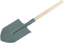 Лопата туристическая с деревянным черенком 145х210х580 мм | код 77232 | FIT