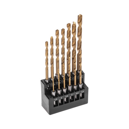 Набор сверл по металлу, 1,5-6,5мм (через 0,5мм, 3,2мм, 4,8мм), HSS, ТИТАН, шестигранный хвостовик, 13 шт. KRANZ | код KR-91-0622 | KRANZ Набор сверл по металлу, 1,5-6,5мм (через 0,5мм, 3,2мм, 4,8мм), HSS, ТИТАН, шестигранный хвостовик, 13 шт. KRANZ | код KR-91-0622 | KRANZ