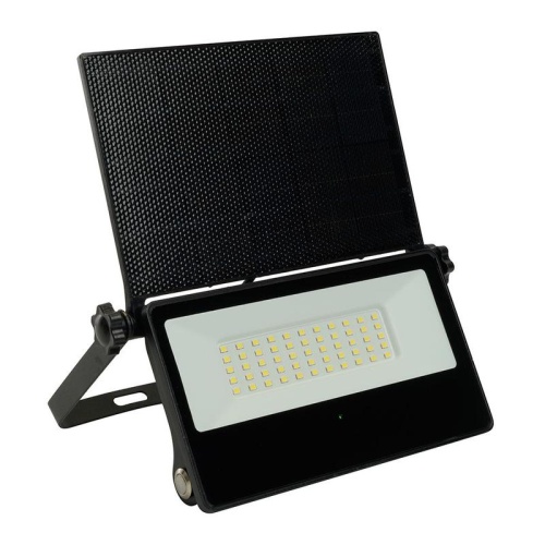Прожектор светодиодный ДО-20w 6400К с солнечной батареей 3Ah IP65 черный | код 51284 | Feron