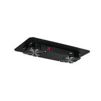 Блок вентиляторный TLK для настенных шкафов серии TWC, 2 вентилятора, без шнура питания, черный | код TLK-FAN2-BK | TLK