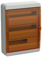 TEKFOR Корпус пласт. КМПн-54 IP65 оранж. прозр. дверь IEK | код TF5-KP72-N-54-65-K03-K09 | IEK