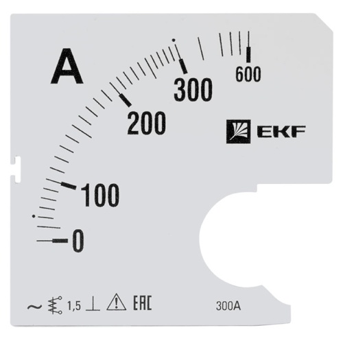 Шкала сменная для A961 300/5А-1,5 PROxima | код s-a961-300 | EKF