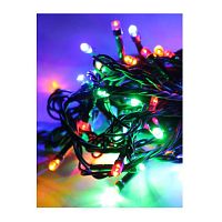 Гирлянда светодиодная 80LED зел. провод 8.8м (7.3+1.5) расстояние между лампами 10см 8 режимов мигания IP20 мультиколор | код KOC_GIR80LED_RGB | КОСМОС